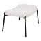 Glasgow Pouf, imitation peau de mouton, blanc. 