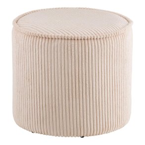 Liv Pouf Samt beige.