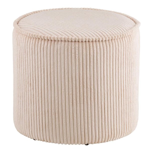 Liv Pouf Samt beige.