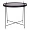 Verle soffbord svart stl, glas.