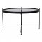 Veo Couchtisch 70x40 cm schwarz Stahl, Glas.