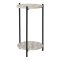Leuven Bord 27cm Beige Travertin Dekor.