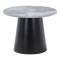Brito Couchtisch Marmor Look Ø60cm grau, schwarz.