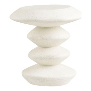 Inge Couchtisch Beistelltisch Ø36 cm weiß.