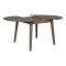 Metz spisebord med tillgsplade butterfly udtrk 118x118/158cm eg olieret smoked.