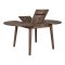 Metz spisebord med tillgsplade butterfly udtrk 118x118/158cm eg olieret smoked.