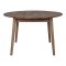 Metz spisebord med tillgsplade butterfly udtrk 118x118/158cm eg olieret smoked.