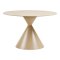 Elin table de salle � manger �120cm plateau de table c�ramique sable.