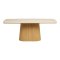 Frida table de salle � manger plateau de table c�ramique naturel, stone.