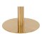 Bolzano barbord 70 cm marmor look, messing ben, hvid.