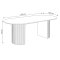 Boavista spisebord 100x210cm m�rkebrun.