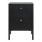 Cómoda Dalby 2 cajones color negro.