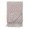 CortD plaid 130x160cm rhvid, beige.