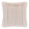 Galena pude imiteret pels, 45x45cm hvid.