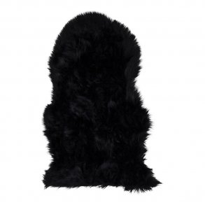 Laila lammskinnsimitation 50x85 cm, svart.