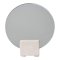 Bordspejl spejl til bord 18cm beige travertin.