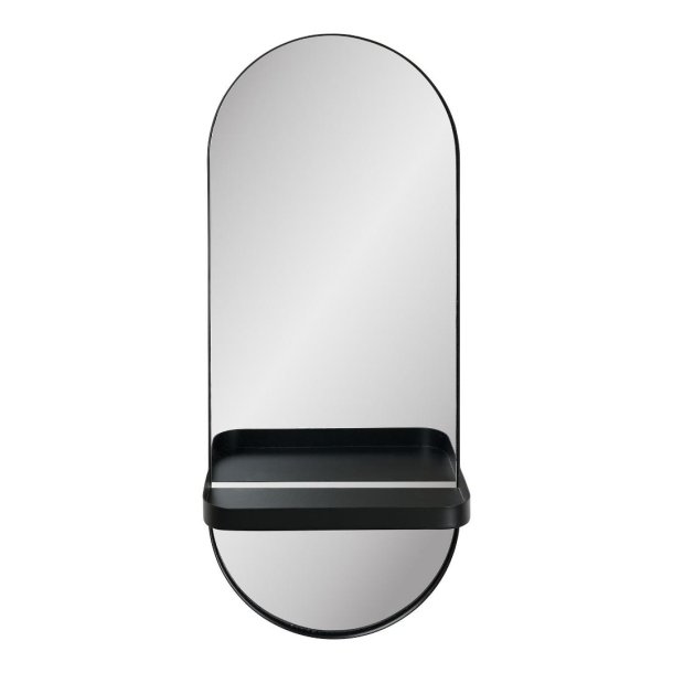 Maria speil 1 hylle svart.