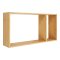 Ember Wandregal 70x15x36cm Natur.