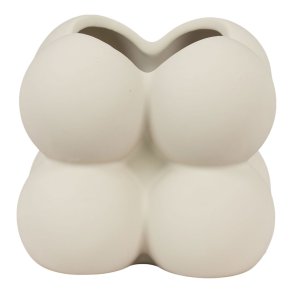 Seixal Blumentopf Keramik grau.