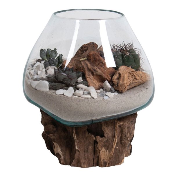 San Marino waterdrop h15-20 cm teak.