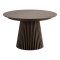 Tokyo Essgruppe Esstisch inkl. 2 Einlegeplatten �120x120-160-200 cm smoked und 6 St�hle Boucl� Wei�.