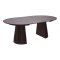 Tokyo Essgruppe Esstisch inkl. 2 Einlegeplatten �120x120-160-200 cm smoked und 6 St�hle Boucl� Wei�.