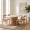 Saga matbord 90x200cm keramik travertinm�nster, askfan�r natur.
