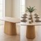 Saga matbord 90x200cm keramik travertinm�nster, askfan�r natur.
