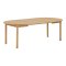 Nobeoka spisebord �120cm inkl. 2 ileggsplater 220cm eikefiner natur.