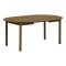 Nobeoka spisebord �120cm inkl. 2 ileggsplater 220cm eikefiner smoked.