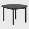 Nobeoka Esstisch �120cm inkl. 2 Verl�ngerungsplatten 220cm Eichenfurnier schwarz.