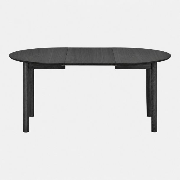 Nobeoka Esstisch �120cm inkl. 2 Verl�ngerungsplatten 220cm Eichenfurnier schwarz.