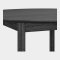 Nobeoka Esstisch �120cm inkl. 2 Verl�ngerungsplatten 220cm Eichenfurnier schwarz.