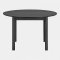 Nobeoka Esstisch �120cm inkl. 2 Verl�ngerungsplatten 220cm Eichenfurnier schwarz.