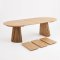 Tokyo spisebord �120cm inkl. 3 till�gsplader 240cm egefiner natur.