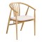 Asti spisestuestol med arml�n egetr�.