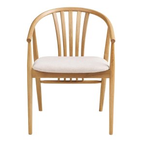 Asti spisestuestol med arml�n egetr�.
