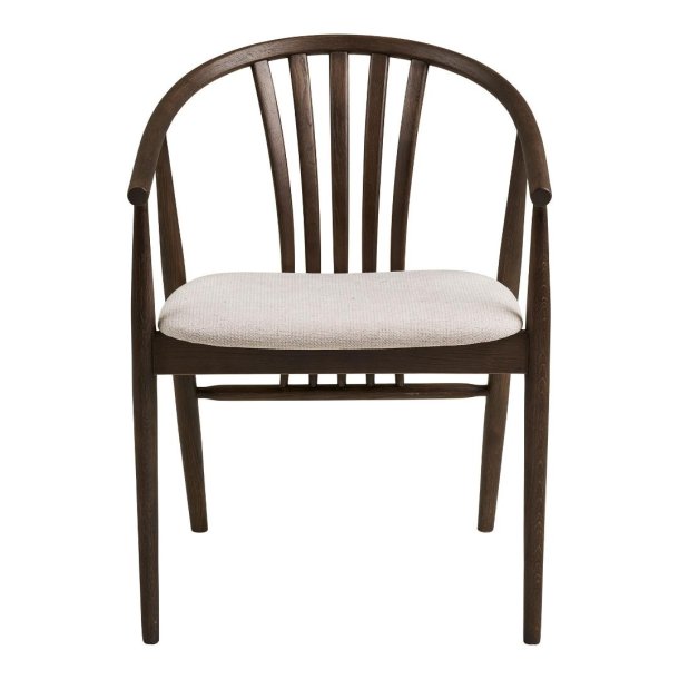 Asti spisestuestol med arml�n egetr� smoked.