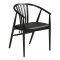 Asti spisestuestol med arml�n b�getr�.