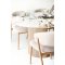 Rivato spisestuestol egetr� dekor, stof sandfarvet.
