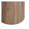 Minamata sidebord �45cm, keramisk bordplate hvit, m�rkebrun.