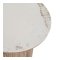 Minamata sidebord �45cm, keramisk bordplate hvit, m�rkebrun.
