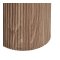 Minamata Konsolentisch 40x120cm, Keramik-Tischplatte wei�, dunkelbraun.