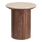 Minamata sidebord �45cm, keramisk bordplate travertin, valn�tt dekor.