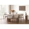 Minamata sidebord �45cm, keramisk bordplate travertin, valn�tt dekor.