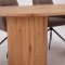 Kyoto Essgruppe Tisch 100x210cm naturfarben und 6 Moon St�hle boucle braun.