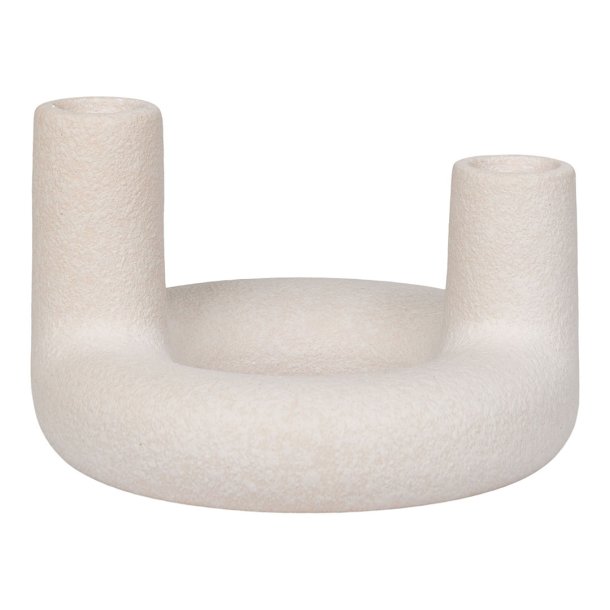 Ovar lysestage beige.