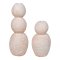 Paredes lysestager st af 2 beige.