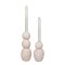Paredes lysestager st af 2 beige.