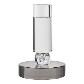 Vina świecznik 9 cm szary, biały.